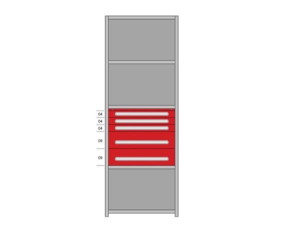 MODULAR DRAWERS FOR 36&quot; WIDE LYON INDUSTRIAL CLIP SHELVING