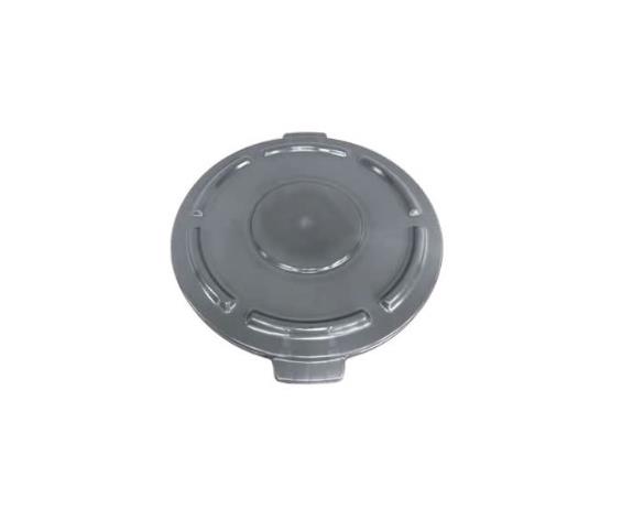 CRUSADER ROUND TRASH CANS - LIDS &amp; DOLLY