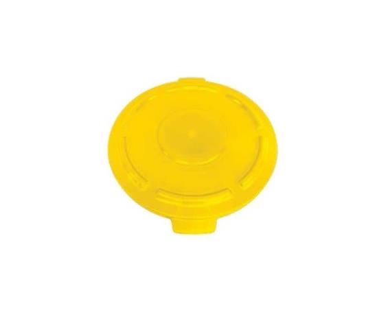 CRUSADER ROUND TRASH CANS - LIDS &amp; DOLLY