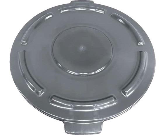 CRUSADER ROUND TRASH CANS - LIDS &amp; DOLLY