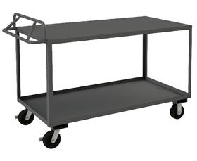 ROLLING STOCK CART WITH ERGONOMIC HANDLE