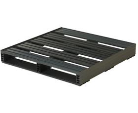 STOCKED PLASTIC PALLETS